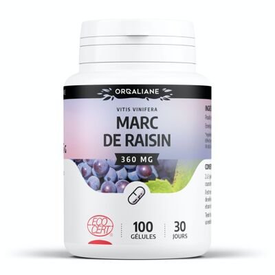 Marc de raisin Bio - 360 mg - 100 gélules