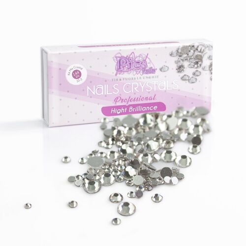 Brillantini Kit Mix Crystal 144 Pz. (5 Misure)