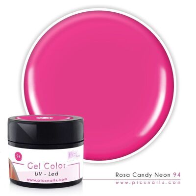 Gel Color uv/led Rosa Candy Neón 94 - 5 ml