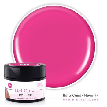 Gel Color uv/led Rose Bonbon Néon 94 - 5 ml