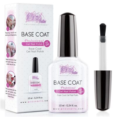 Transparent UV-LED Gel Nail Base Coat Semi-permanent - 10 ml
