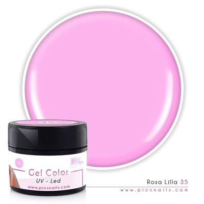 Gel Color uv/led Rose Lilas Laqué 35 - 5 ml