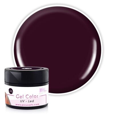 Gelfarbe UV/LED Dark Cherry 13 - 5 ml