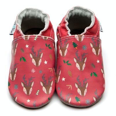 Chaussures enfant/bébé en cuir - Santa's Helper
