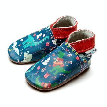 Chaussures Enfant/Bébé en cuir - Dinosaure de Noël 2