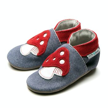 Chaussures enfant/bébé en cuir - Toadstool Denim 2