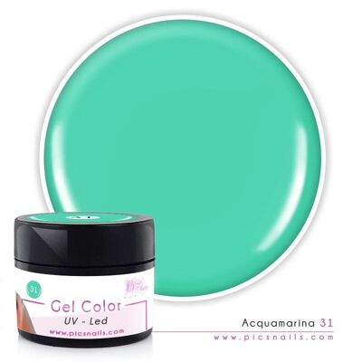 Gel Color uv/led Aquamarine Lacquered 31 - 5 ml