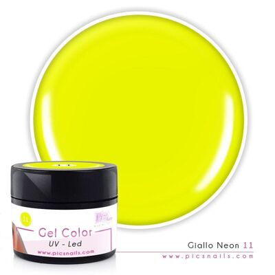 Gel Color uv/led Amarillo Neón 11 - 5 ml