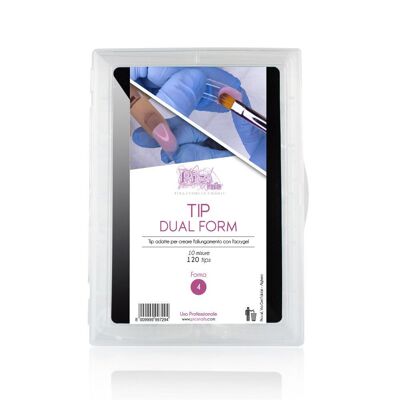 Tip Dual Form - Tip per Acrygel 120 pz. Forma 4