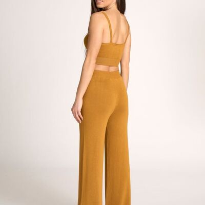High-waisted knit trousers - Camilla