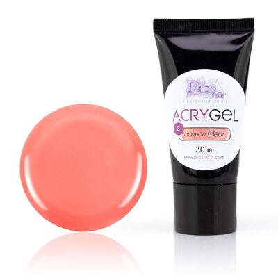 Acrygel - Salmon Clear 3 Gel Acrílico 30g