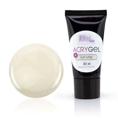 Acrygel - Gel Acrylique Blanc Doux 8 30g