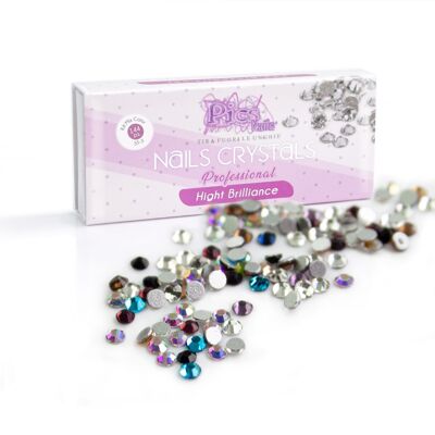 Kit de paillettes pour ongles Mix Color 144 pièces SS-5 1,7 mm