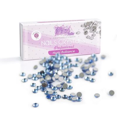 Paillettes pour Ongles Saphir Clair 144 Pièces SS-5 1,7 mm