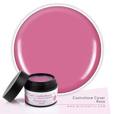 UV-LED Builder Nail Gel Cover Pink Very High Viscosity 5 ml