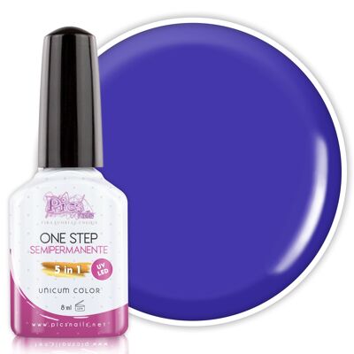 Semi-permanent Nail Polish Blue Violet 5 in 1 - 8