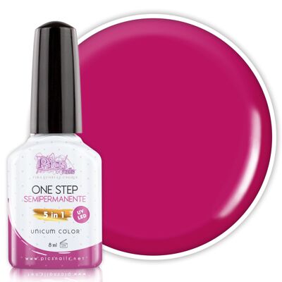 Semipermanenter Nagellack Dark Fuchsia 5 in 1 - 10