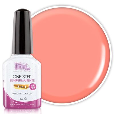 Peach Pink Semi-Permanent Nail Polish 5 in 1 - 21