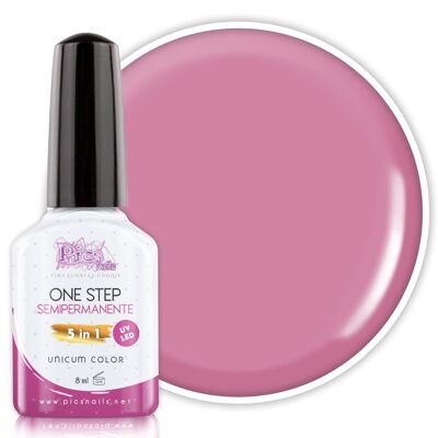 Semi-permanent Nail Polish Dark Pink 5 in 1 - 28