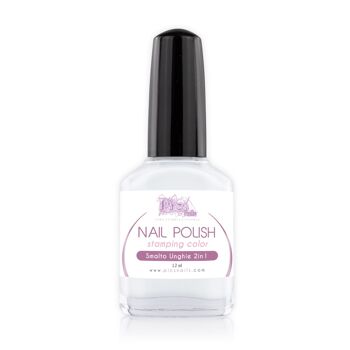 Vernis à Ongles Blanc 2en1 Professionnel 12 ml 1