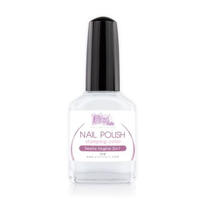 White Nail Polish 2in1 Professional 12 ml