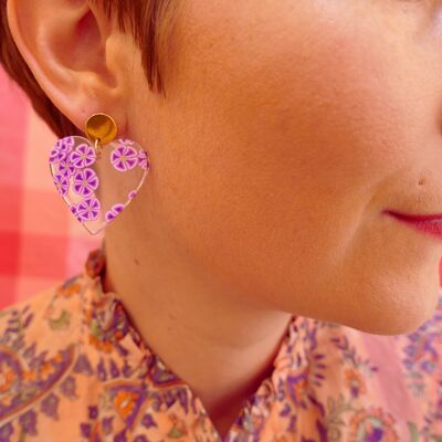 purple BETTY earrings