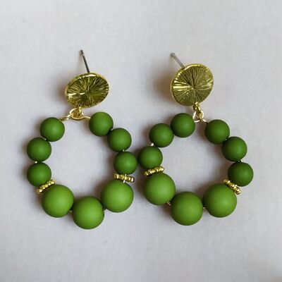 Suzanne earrings - olive
