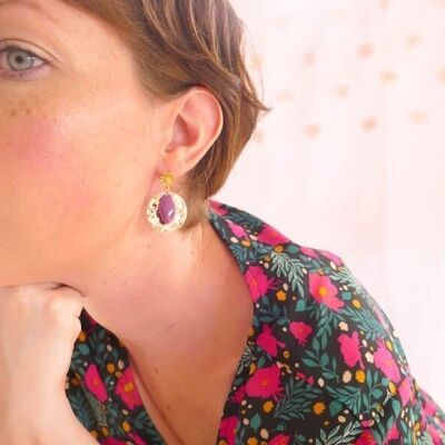 Rosa Pitaya earrings