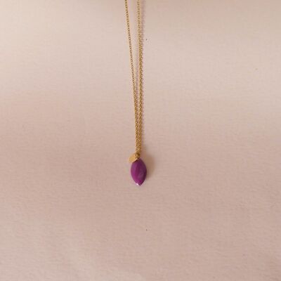 Collier IRIS magenta