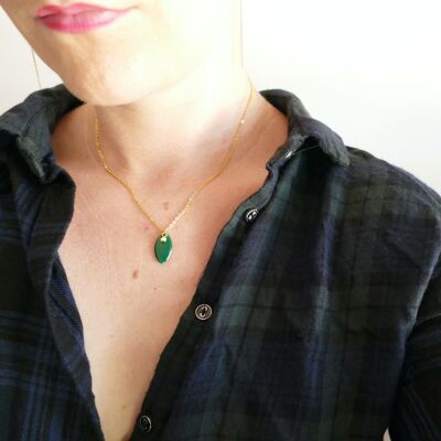 Emerald IRIS necklace