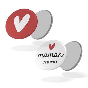 Maman chérie - Lot de 2 magnets #45 1