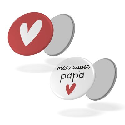 Mon super papa - Lot de 2 magnets #49