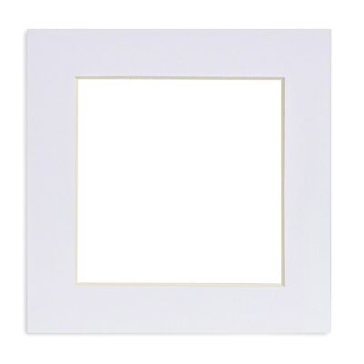 Nicola Spring Bilderhalterung für 20,3 x 20,3 cm Rahmen | Fotogröße 15,2 x 15,2 cm – Weiß