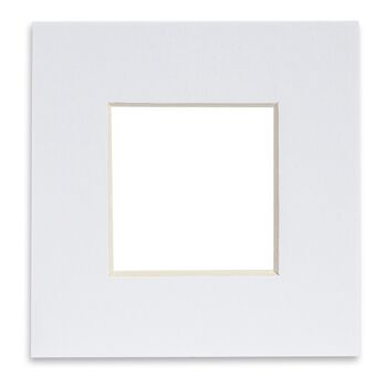 Nicola Spring Support photo pour cadre 10 x 10" | Taille photo 6 x 6" - Blanc 1