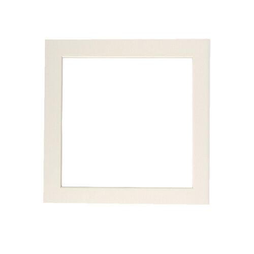 Nicola Spring Picture Mount for 10 x 10 Frame | Photo Size 8 x 8 - Ivory