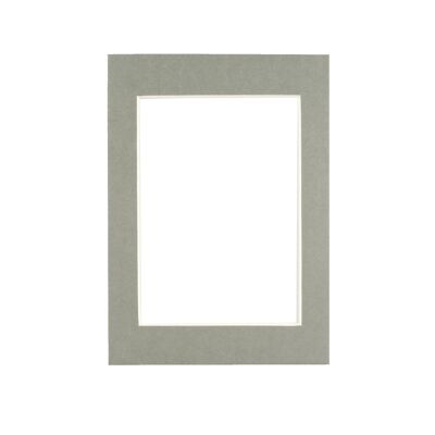 Nicola Spring Picture Mount for 5 x 7 Frame | Photo Size 4 x 6 - Grey