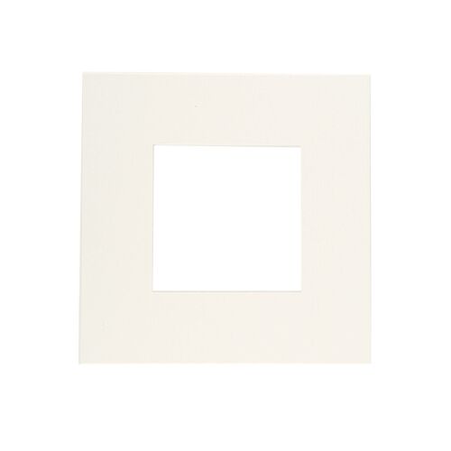 Nicola Spring Picture Mount for 8 x 8 Frame | Photo Size 4 x 4 - Ivory