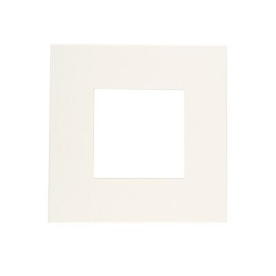 Nicola Spring Picture Mount for 8 x 8 Frame | Photo Size 4 x 4 - Ivory