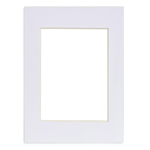 Nicola Spring Picture Mount for 8 x 10" Frame | Photo Size 5 x 7" - White