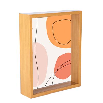 Nicola Spring 3D Deep Box Bilderrahmen – 20,3 x 25,4 cm – helles Holz