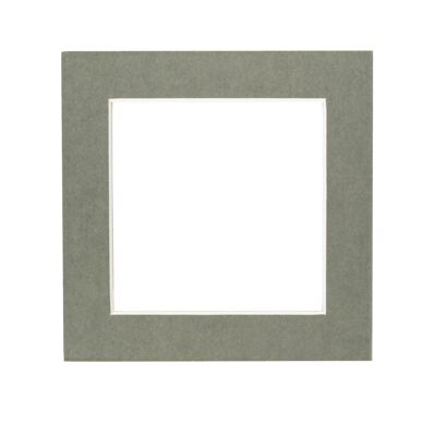 Nicola Spring Picture Mount for 6 x 6 Frame | Photo Size 4 x 4 - Grey