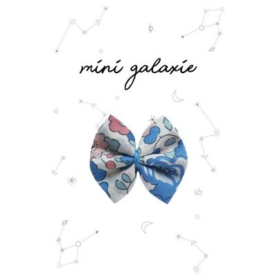 Mini bow barrette - Liberty Betsy Sweet blue