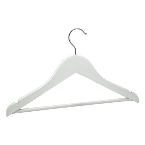 Harbour Housewares White Childrens Wooden Clothes Hanger