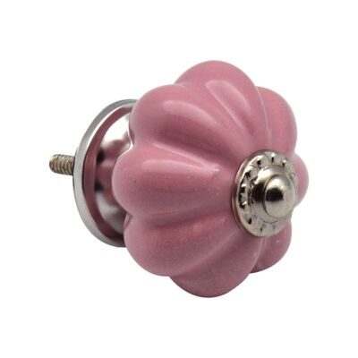 Nicola Spring Ceramic Solid Vintage Door Knob and Handle - Pink