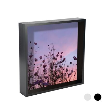 Marco de fotos de caja profunda Nicola Spring - 12 x 12 - Negro