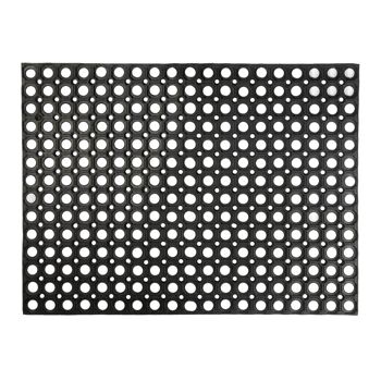 Paillasson en Caoutchouc Robuste Nicola Spring - 80 x 60 cm - Noir 1