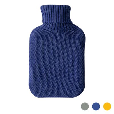 Nicola Spring Wärmflaschenbezug – gestrickt – Mitternachtsblau