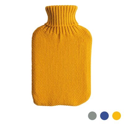 Nicola Spring Wärmflaschenbezug – gestrickt – Senf