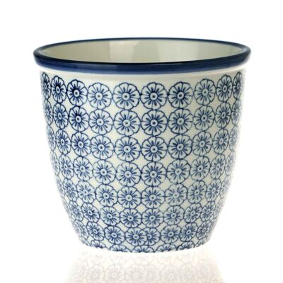 Pot de fleurs de jardin à motifs Nicola Spring - Fleur bleue