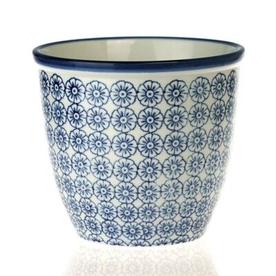 Nicola Spring Patterned Garden Plant Pot - Blue Flower